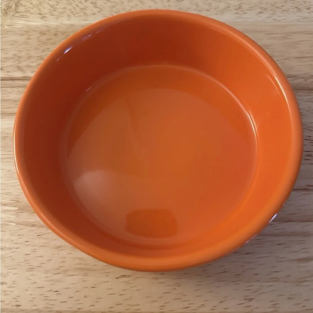 Rae Dunn Halloween Orange and Black Cat Bowls, 2 Pieces, BOO & WICKED CUTE